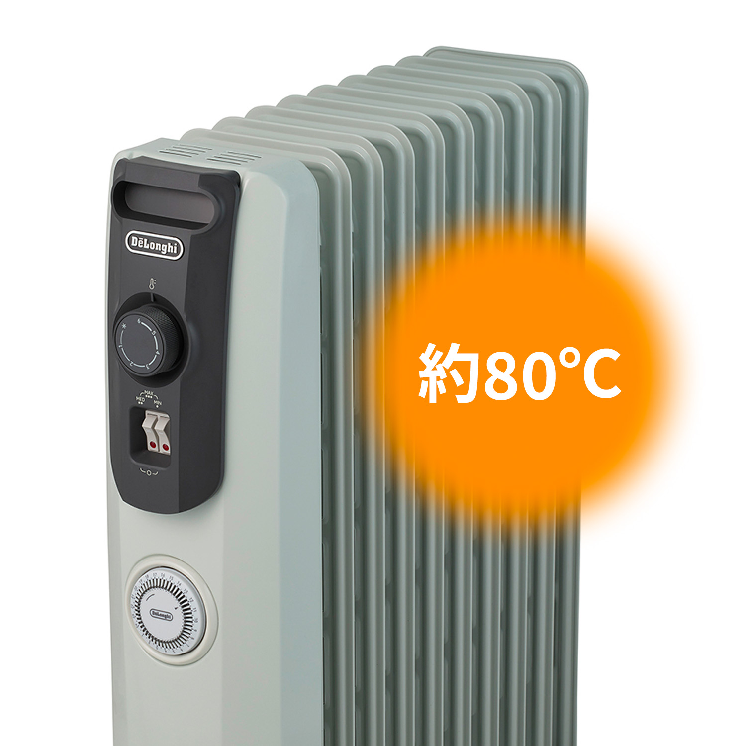 冷暖房/空調 オイルヒーター デロンギ オイルヒーター RHJ10F1015-DG |ゼロ風暖房 デロンギ ヒーター