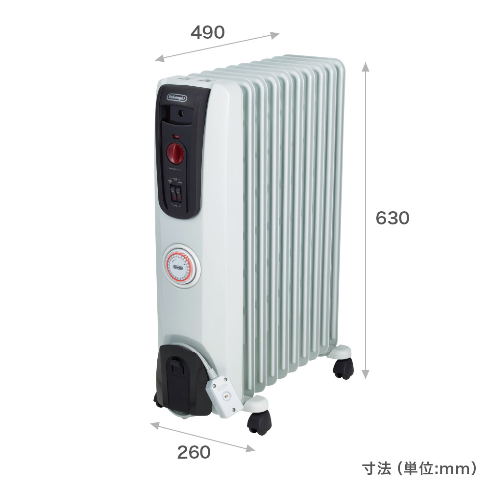 デロンギ オイルヒーター H771015EFSN-BKの製品情報 |ゼロ風暖房 ...